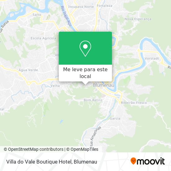 Villa do Vale Boutique Hotel mapa