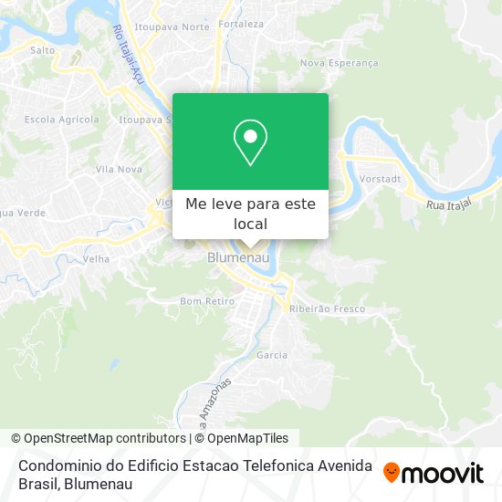 Condominio do Edificio Estacao Telefonica Avenida Brasil mapa
