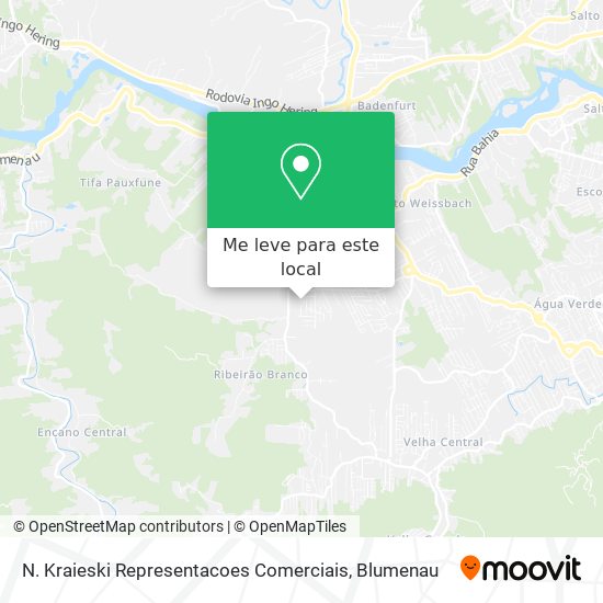 N. Kraieski Representacoes Comerciais mapa
