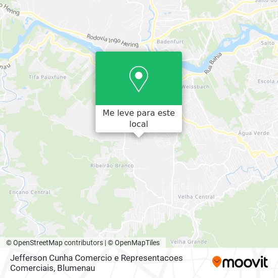 Jefferson Cunha Comercio e Representacoes Comerciais mapa