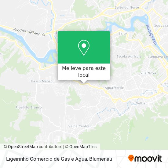 Ligeirinho Comercio de Gas e Agua mapa