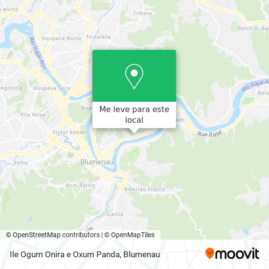 Ile Ogum Onira e Oxum Panda mapa