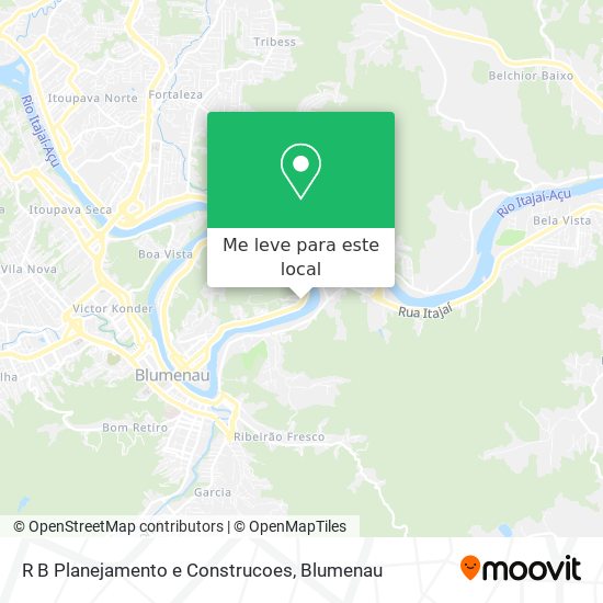 R B Planejamento e Construcoes mapa