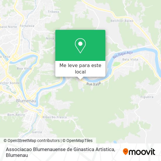 Associacao Blumenauense de Ginastica Artistica mapa