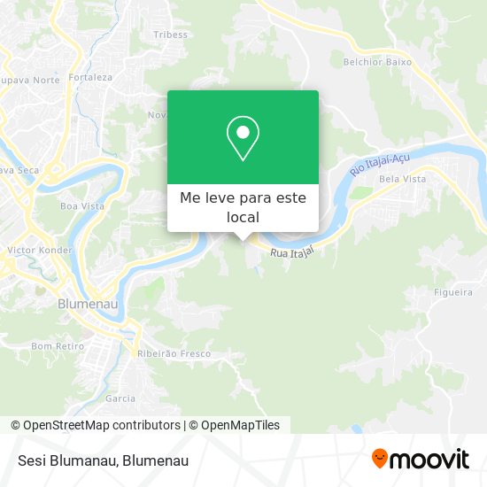Sesi Blumanau mapa