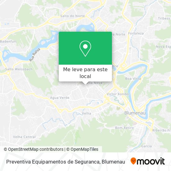 Preventiva Equipamentos de Seguranca mapa