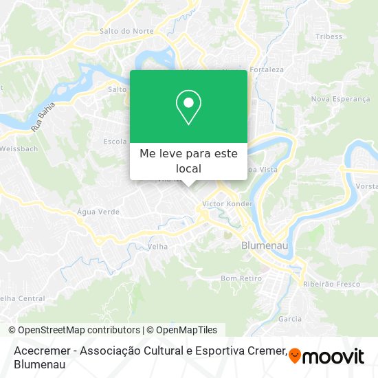 Acecremer - Associação Cultural e Esportiva Cremer mapa