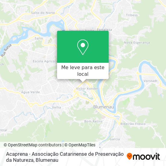 Acaprena - Associação Catarinense de Preservação da Natureza mapa