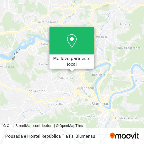 Pousada e Hostel República Tia Fa mapa