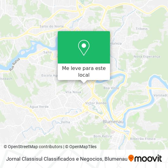 Jornal Classisul Classificados e Negocios mapa