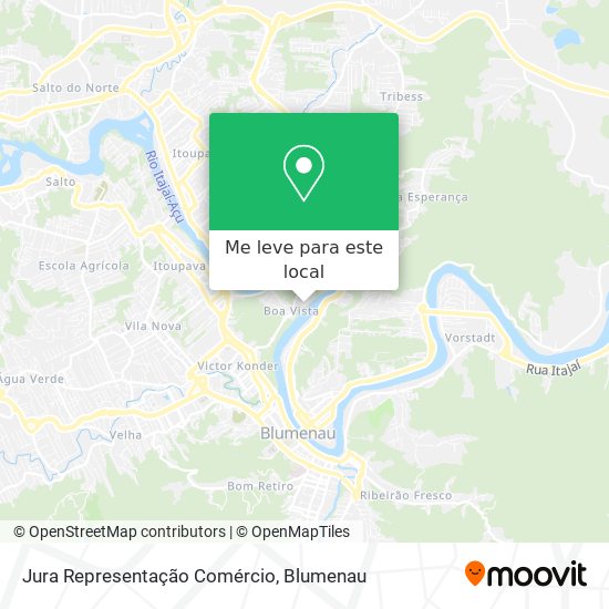 Jura Representação Comércio mapa