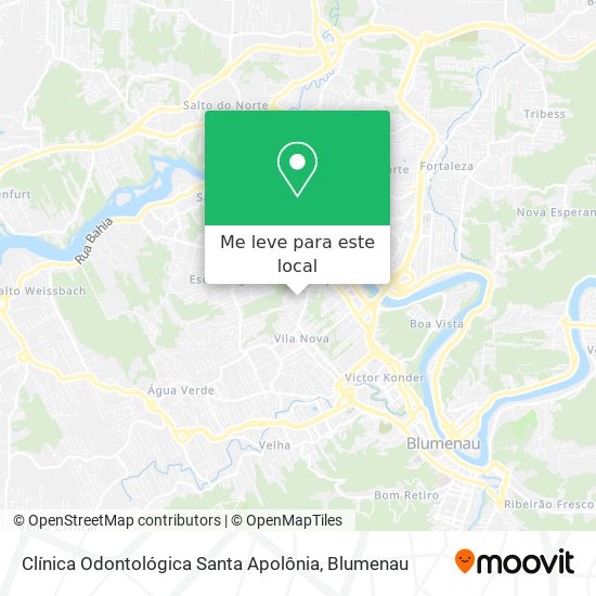 Clínica Odontológica Santa Apolônia mapa