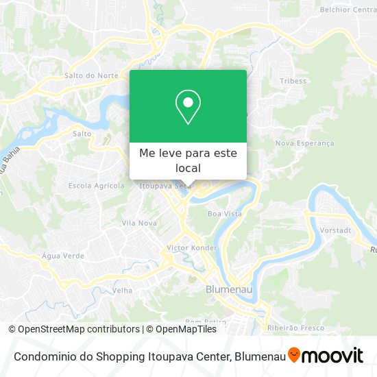 Condominio do Shopping Itoupava Center mapa