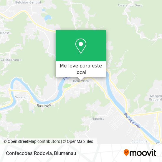 Confeccoes Rodovia mapa