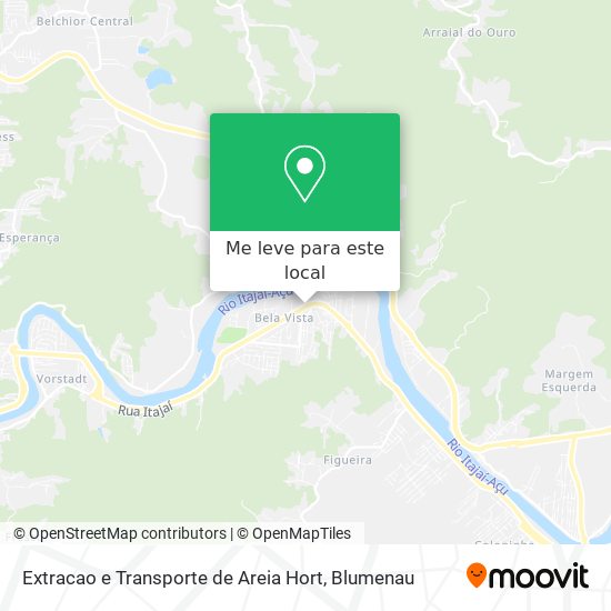 Extracao e Transporte de Areia Hort mapa