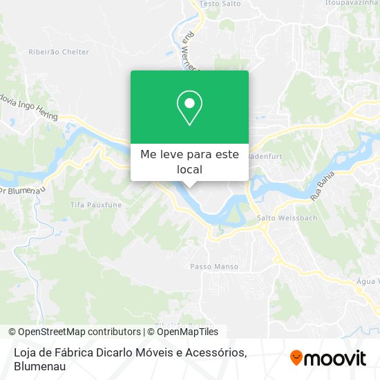 Loja de Fábrica Dicarlo Móveis e Acessórios mapa