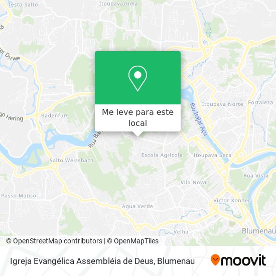 Igreja Evangélica Assembléia de Deus mapa