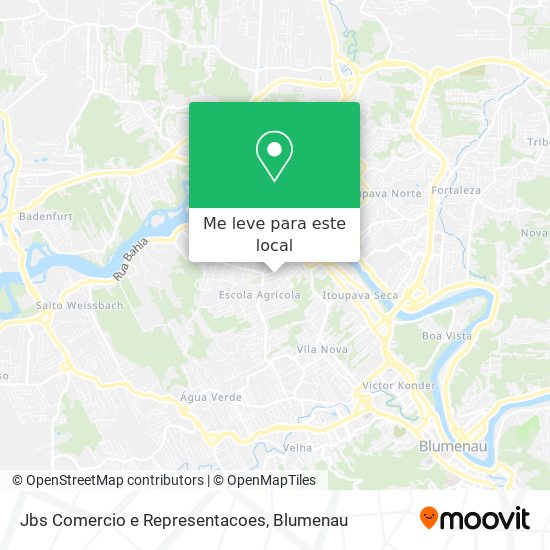 Jbs Comercio e Representacoes mapa