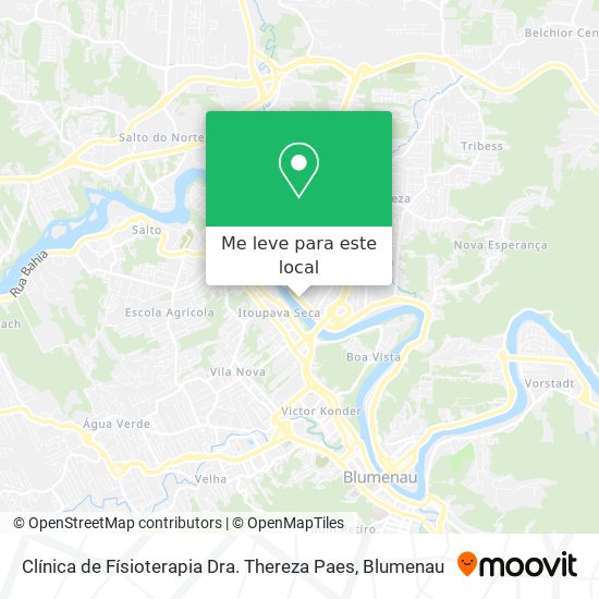 Clínica de Físioterapia Dra. Thereza Paes mapa