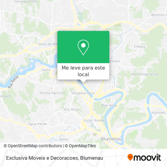 Exclusiva Moveis e Decoracoes mapa