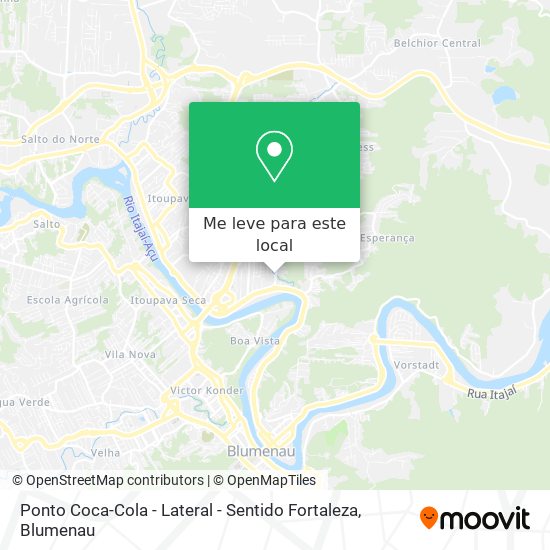 Ponto Coca-Cola - Lateral - Sentido Fortaleza mapa