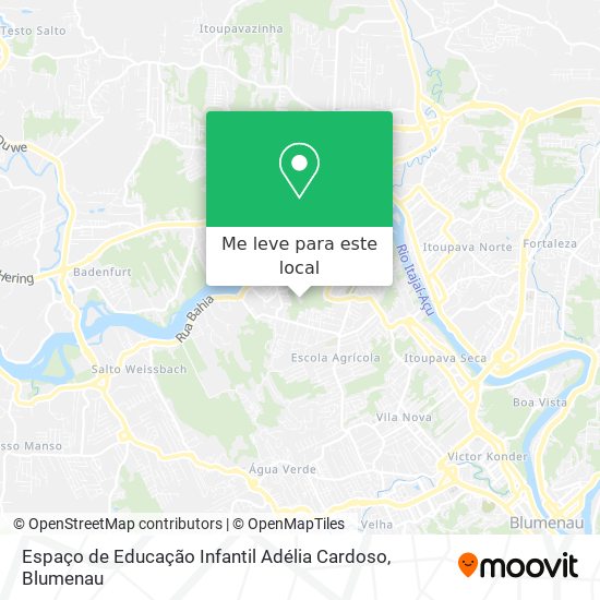 Espaço de Educação Infantil Adélia Cardoso mapa