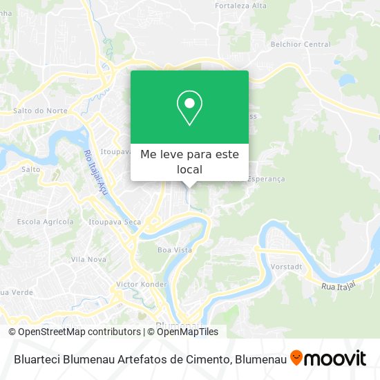 Bluarteci Blumenau Artefatos de Cimento mapa