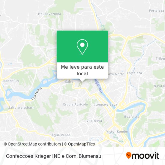 Confeccoes Krieger IND e Com mapa