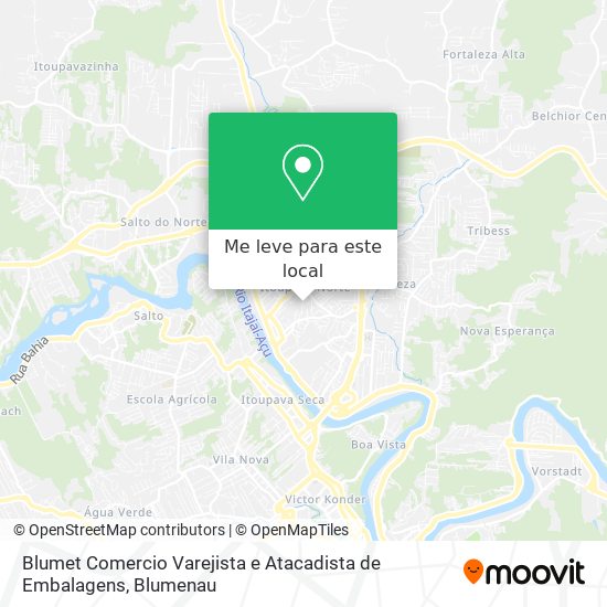 Blumet Comercio Varejista e Atacadista de Embalagens mapa
