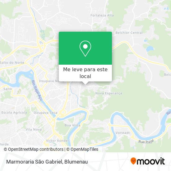 Marmoraria São Gabriel mapa