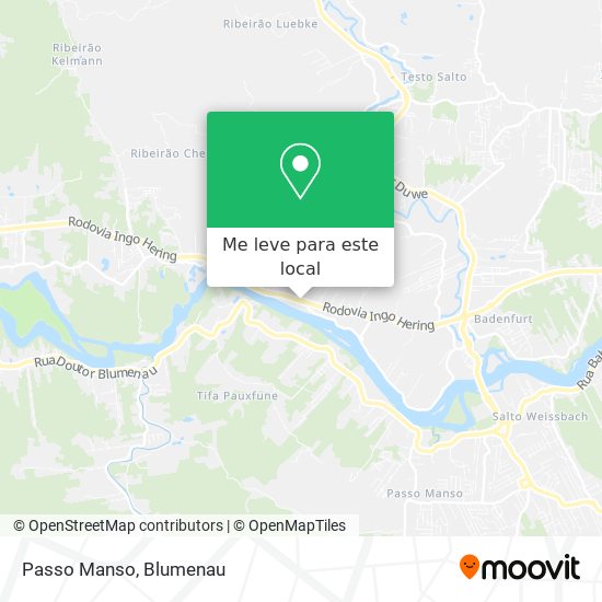 Passo Manso mapa