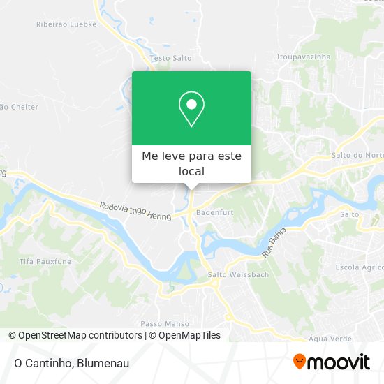 O Cantinho mapa