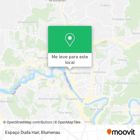 Espaço Duda Hair mapa