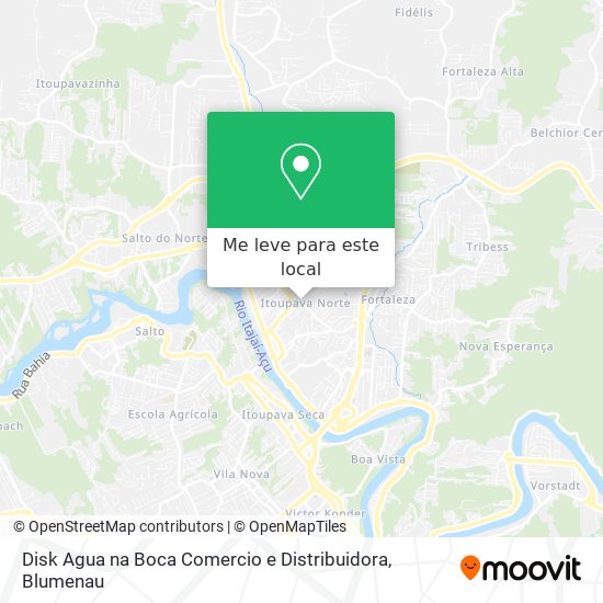 Disk Agua na Boca Comercio e Distribuidora mapa