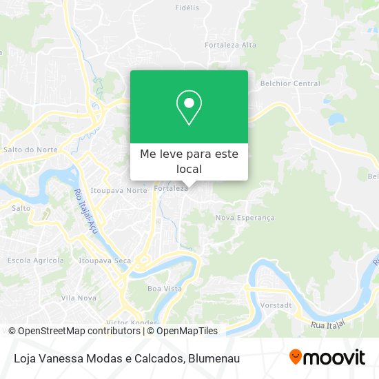 Loja Vanessa Modas e Calcados mapa
