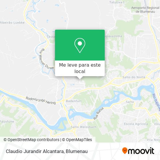 Claudio Jurandir Alcantara mapa