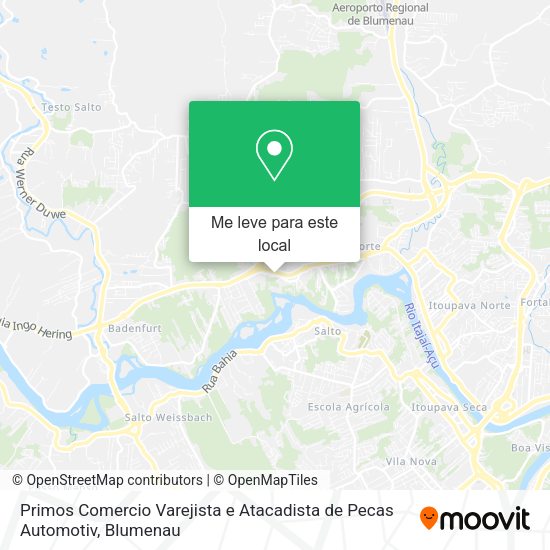 Primos Comercio Varejista e Atacadista de Pecas Automotiv mapa