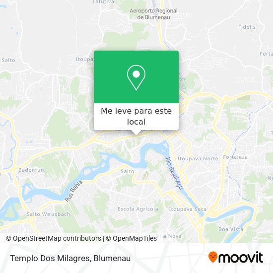 Templo Dos Milagres mapa