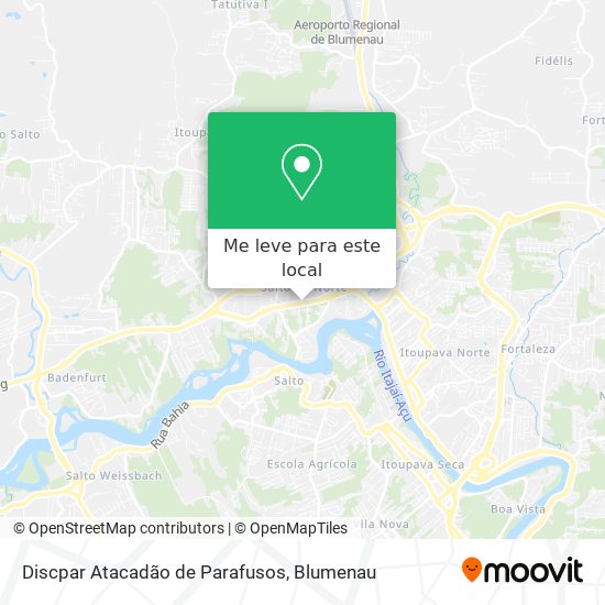 Discpar Atacadão de Parafusos mapa