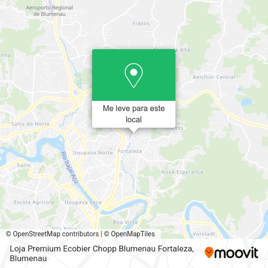 Loja Premium Ecobier Chopp Blumenau Fortaleza mapa