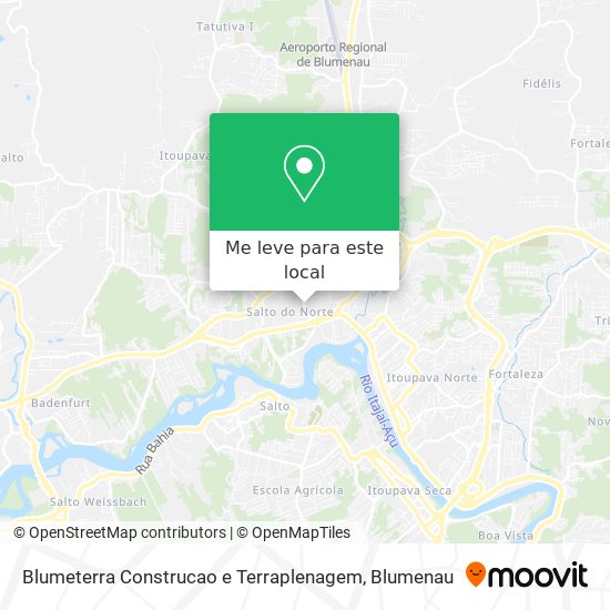 Blumeterra Construcao e Terraplenagem mapa