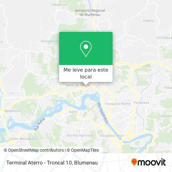 Terminal Aterro - Troncal 10 mapa