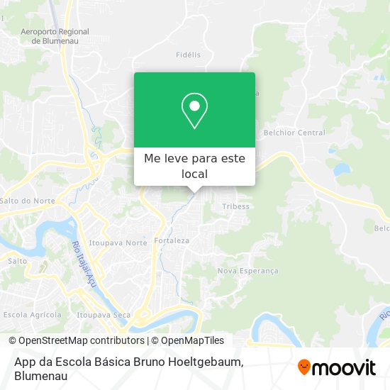 App da Escola Básica Bruno Hoeltgebaum mapa