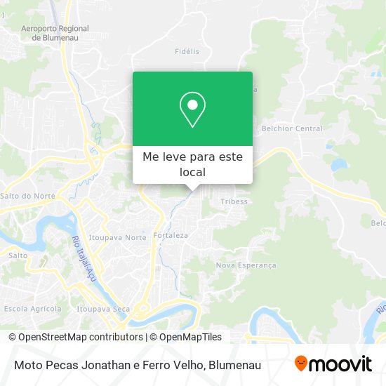 Moto Pecas Jonathan e Ferro Velho mapa