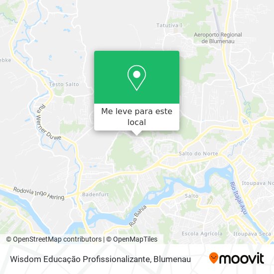 Wisdom Educação Profissionalizante mapa