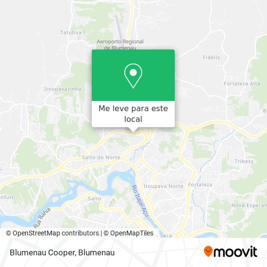 Blumenau Cooper mapa