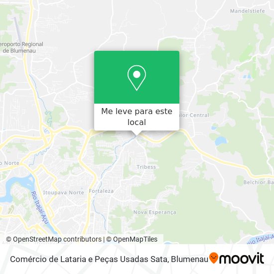 Comércio de Lataria e Peças Usadas Sata mapa