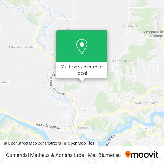 Comercial Matheus & Adriana Ltda - Me. mapa