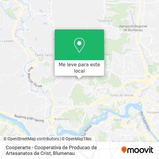 Cooperarte - Cooperativa de Producao de Artesanatos de Crist mapa