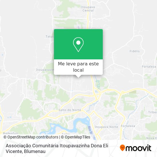 Associação Comunitária Itoupavazinha Dona Eli Vicente mapa